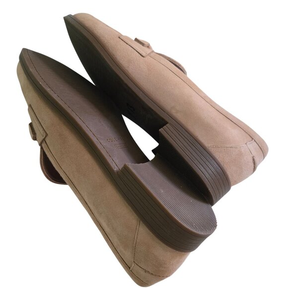 Cole Haan Stassi Bow Loafer Tuscan Sand Suede Arch Support Comfort Size 8.5B - Picture 6 of 9